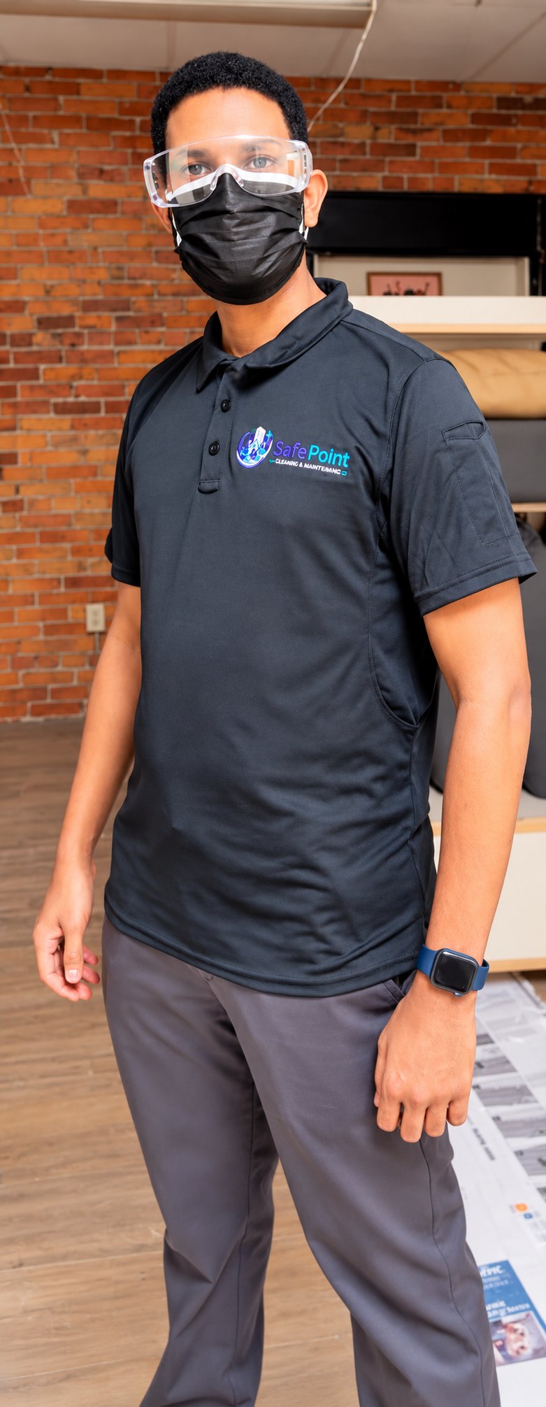 SyFaPoint team member in branded uniform